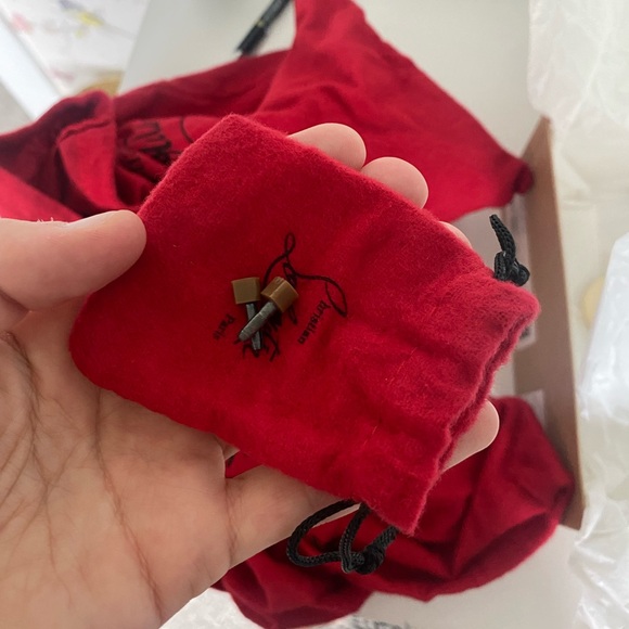 Brand New Christian Louboutin Academa Kid 120 Nude Heels 38.5 - Picture 6 of 6